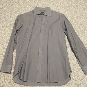 Men's Classic Blue Striped Shirt